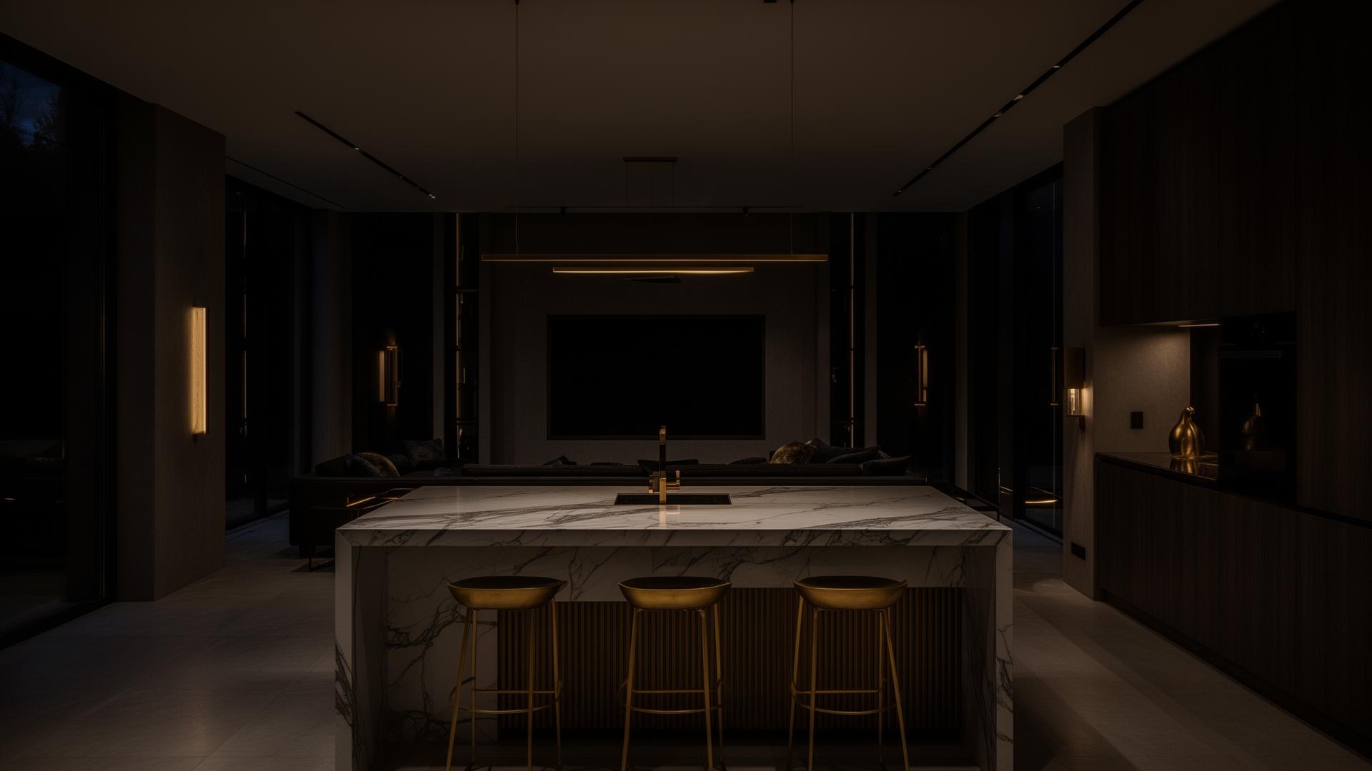 Luxury renovated home interior